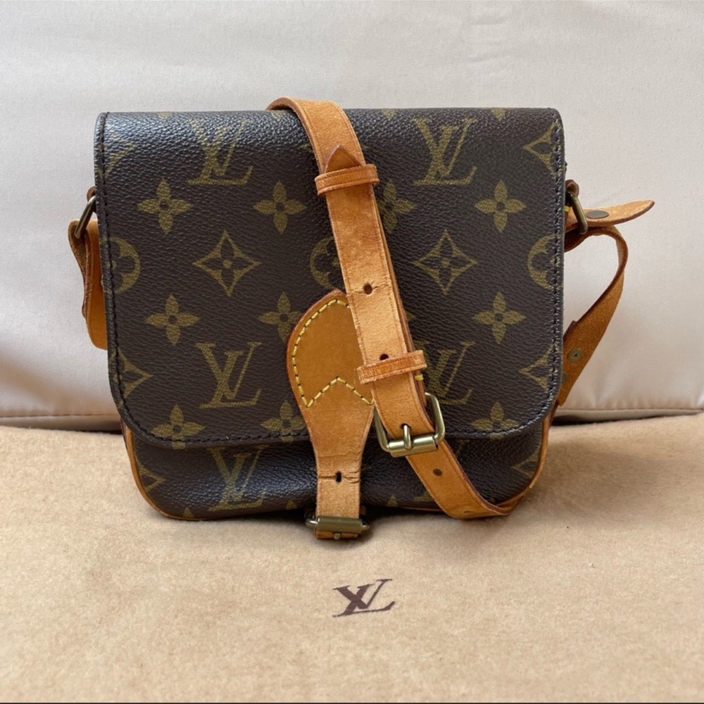 SALE 🌹 Louis Vuitton 1988 Cartouchiere GM Monogram Shoulder Handbag - Picture 15 of 16